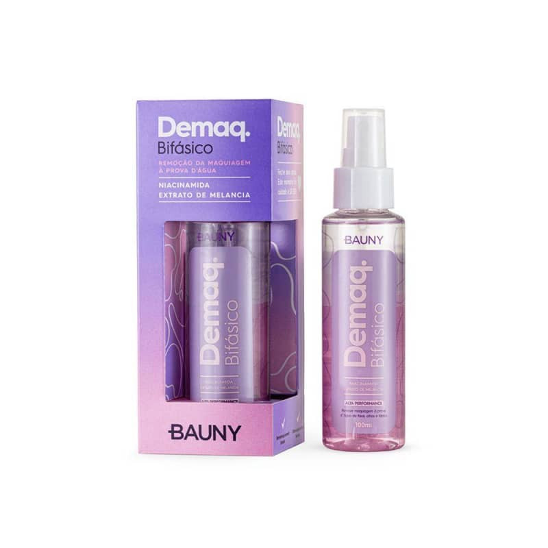 Bauny Cosméticos
             - Demaquilante Bifásico 100ml | Beleza Na Web (BR)