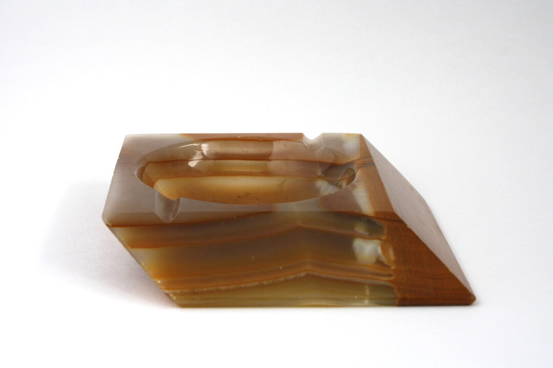 Vintage Asymmetric Onyx Ashtray Midcentury Unique Stone Ashtray/catchall - Etsy Canada | Etsy (CAD)