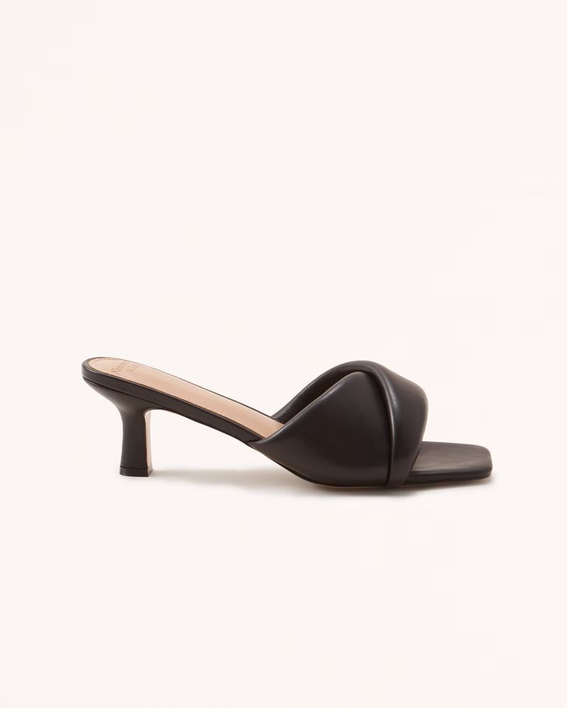 Women's Puffy Twist Heels | Women's Shoes | Abercrombie.com | Abercrombie & Fitch (US)