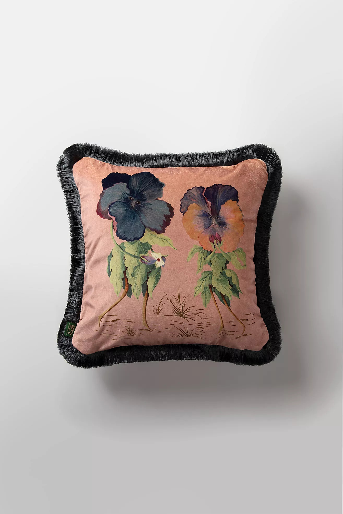 House of Hackney Love Letter Velvet Pillow | Anthropologie (US)