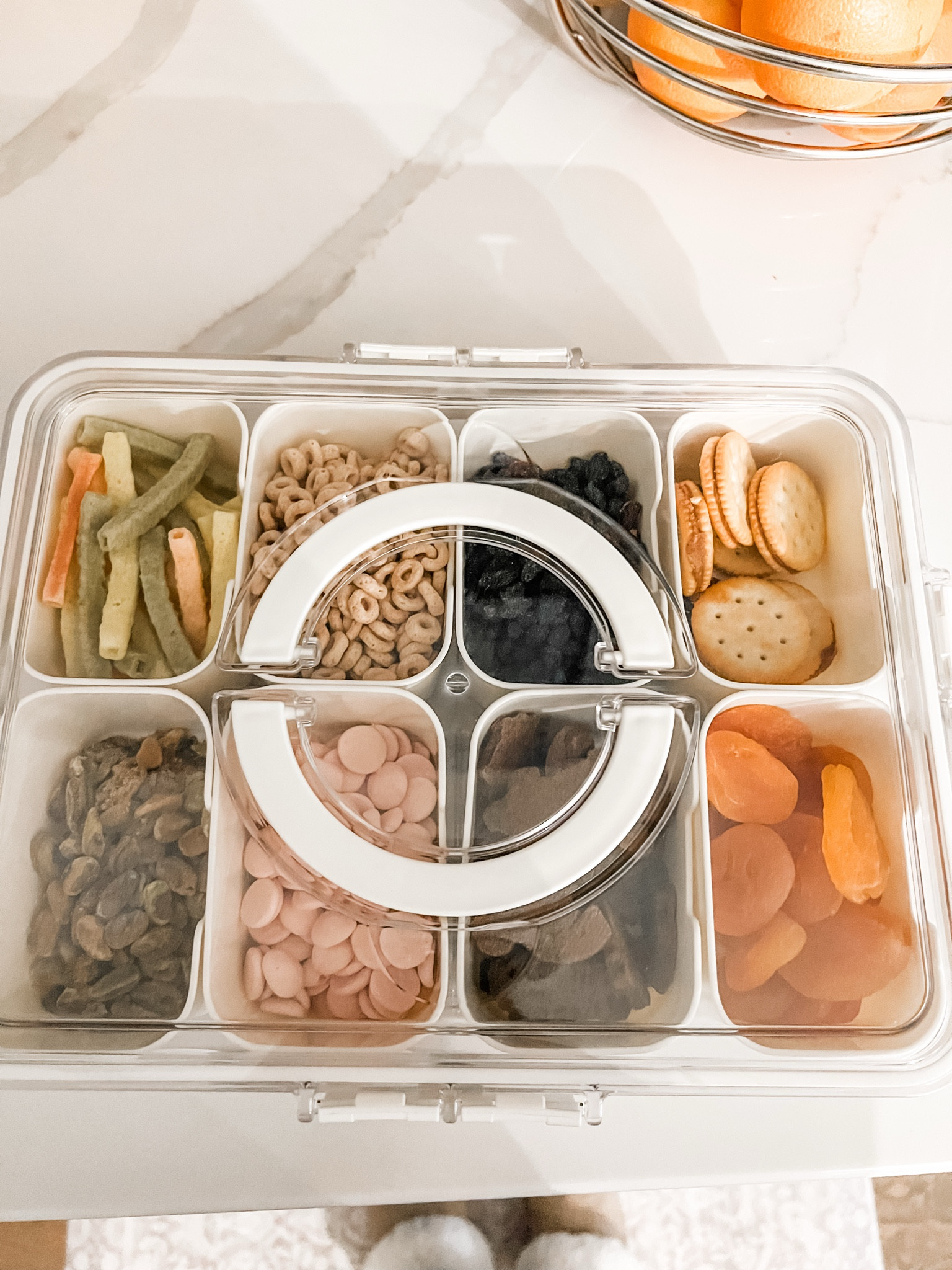 My go to snackle box that I use when we travel! It fits tons of snacks and has an easy to use handle for carrying.
Travel favorite, Amazon, mom favorite, snackle box 

#LTKFindsUnder50 #LTKKids