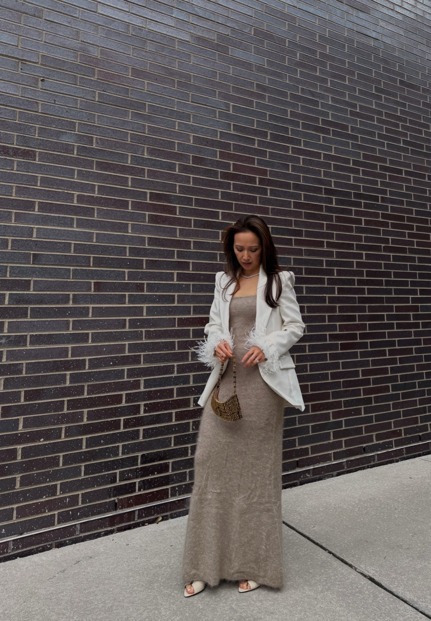 Cashmere dress, Zara blazer, Saint Laurent Babylone mules, Saint Laurent bag

#LTKMothersDay #LTKgrwm #LTKootd