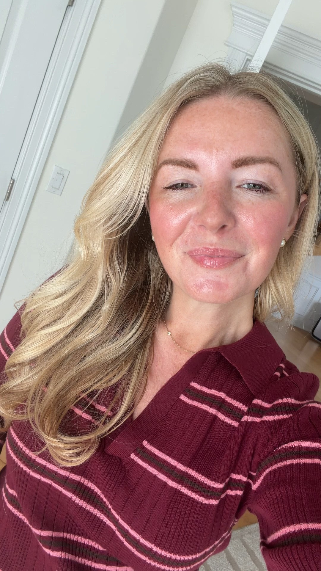 OOTD 🤎🍂 A little burgundy for fall! Loving this cute striped sweater from Target paired with my new favorite jeans that I can’t stop wearing! Such an easy, comfortable everyday look. Just add loafers or sneakers and you’re out the door!

#TargetStyle #FallOutfit #OOTD #FallFashion