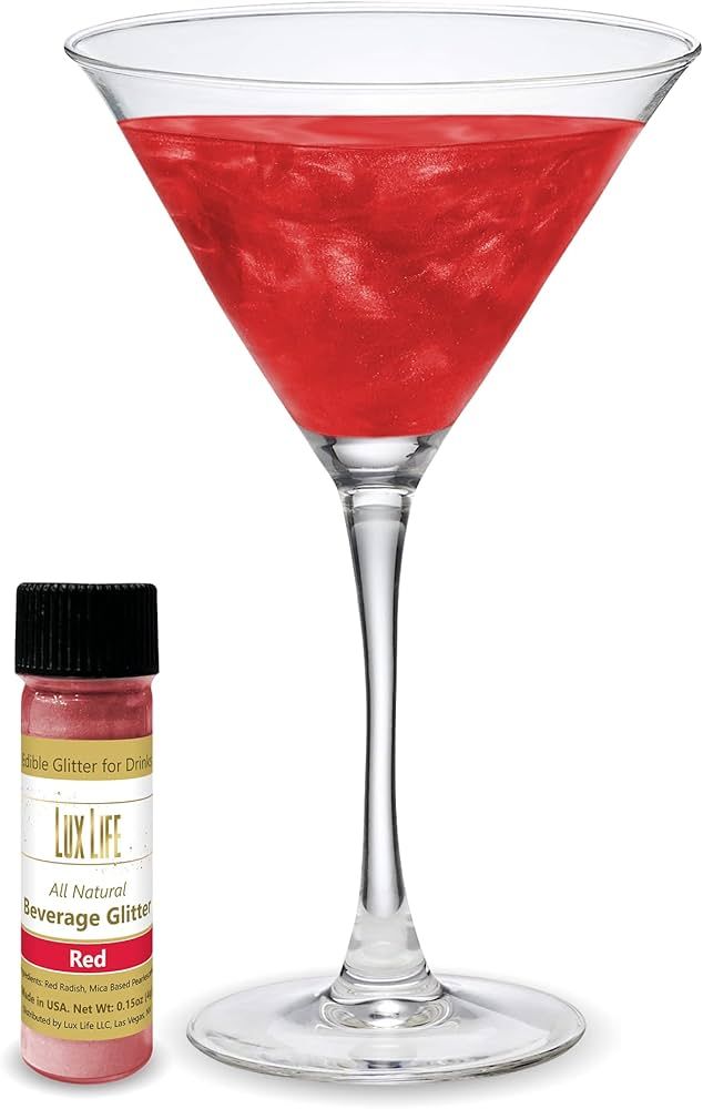 Lux Life Edible Glitter for Drinks – 100% Natural Ingredients, Made in USA – Food Grade Brew ... | Amazon (US)