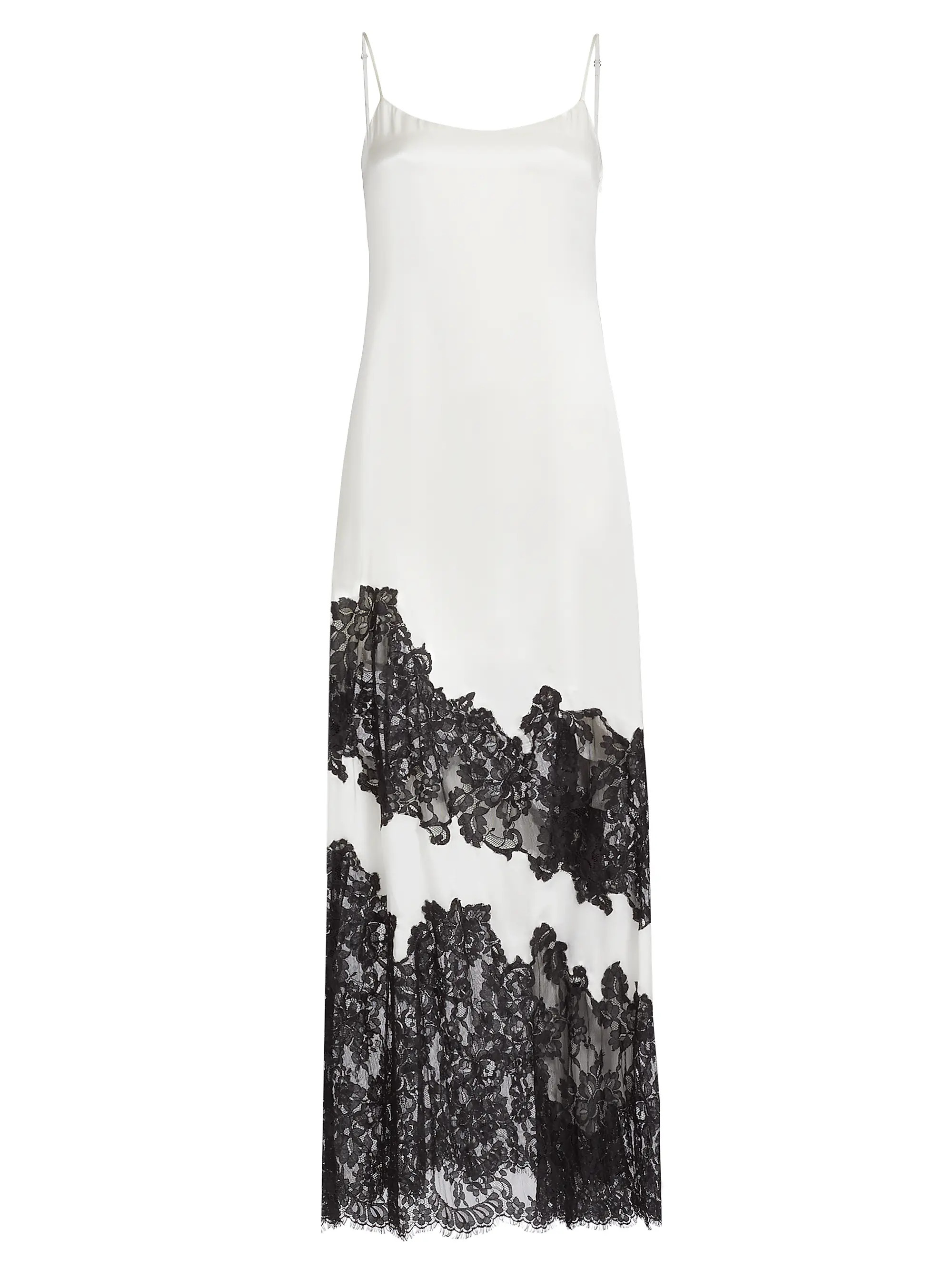 L'AGENCE Silvana Silk-Lace Sleeveless Gown | Saks Fifth Avenue | Saks Fifth Avenue