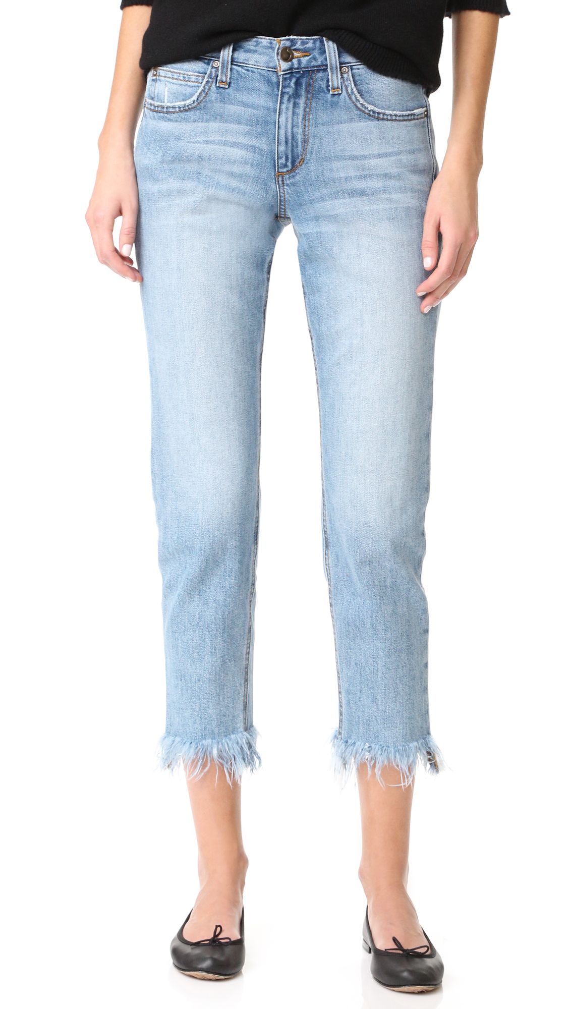 Smith Mid Rise Straight Ankle Jeans | Shopbop