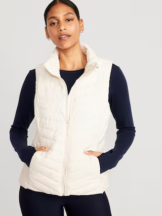 Narrow-Channel Quilted Puffer Vest for Women | Old Navy (US)