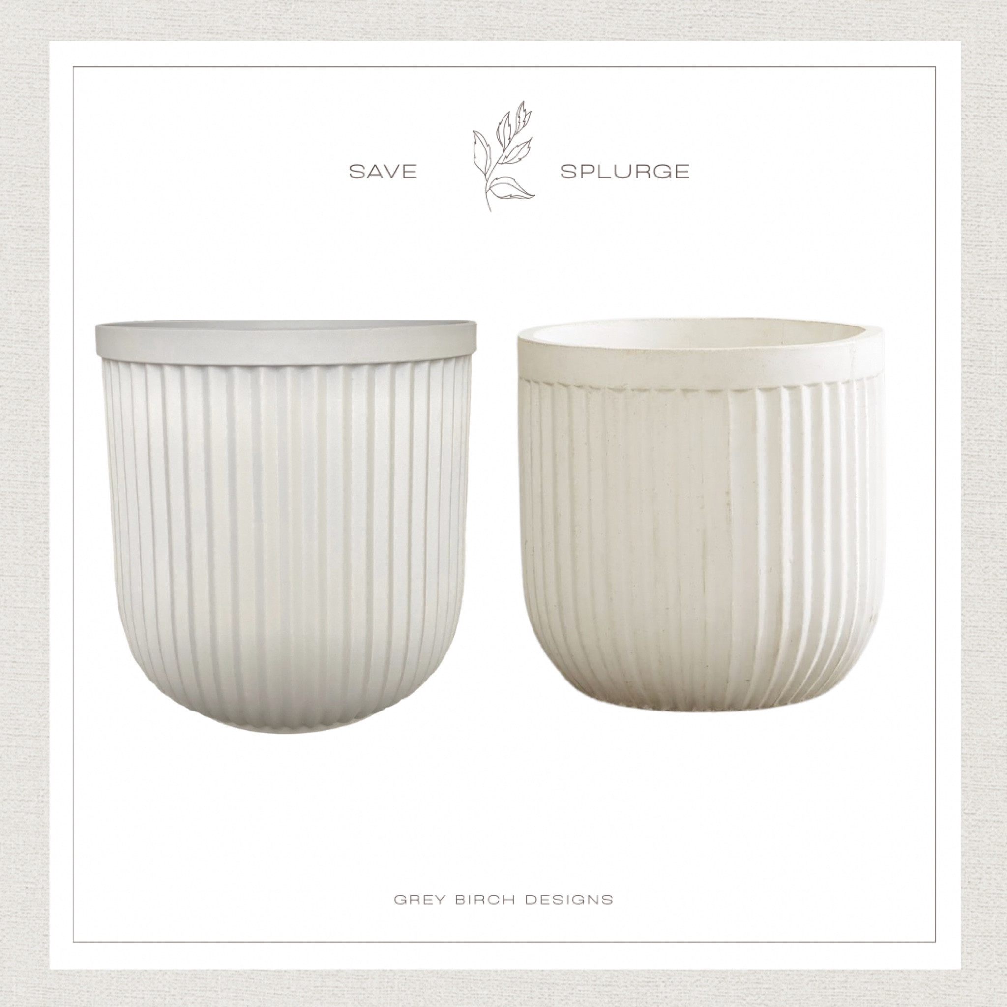 Save vs. Splurge outdoor planters 

#LTKFind #LTKunder50 #LTKhome