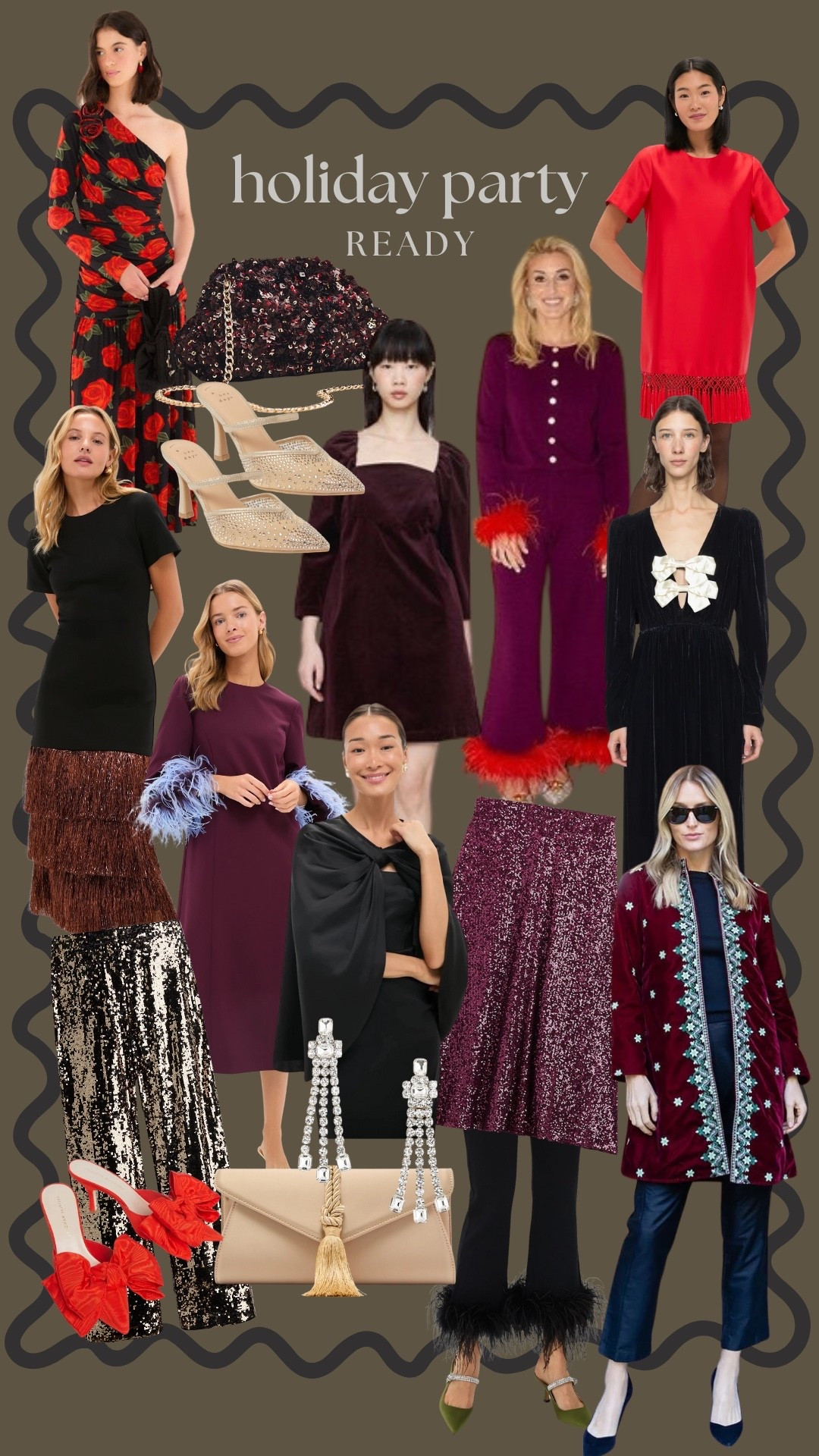 Get holiday-ready with these timeless and fun looks! Think feathers, fringe, gems, and sparkle plus all the bows. You can shop all of them right here! 

#LTKHoliday #LTKgrwm #LTKSeasonal