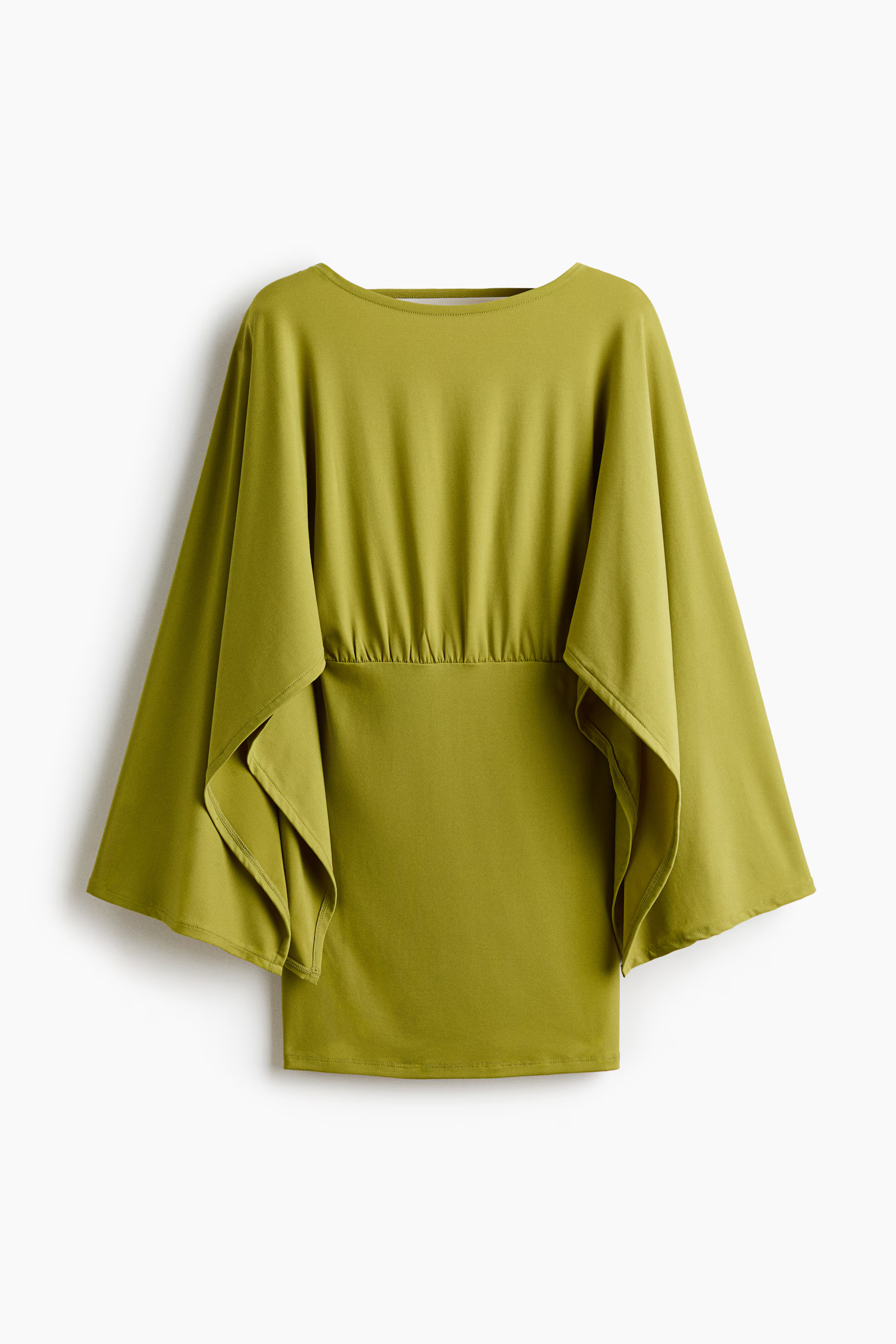 Cape-Sleeved Fine-Knit Dress | H&M (US + CA)