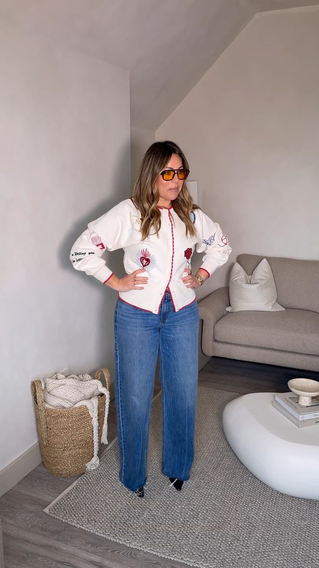 GRWM - today’s fit, LOVE this new cardigan it’s like a love letter 😍❤️

Jeans wearing size 28 regular & im a uk size 12 x

#LTKcurves #LTKuk #LTKspring