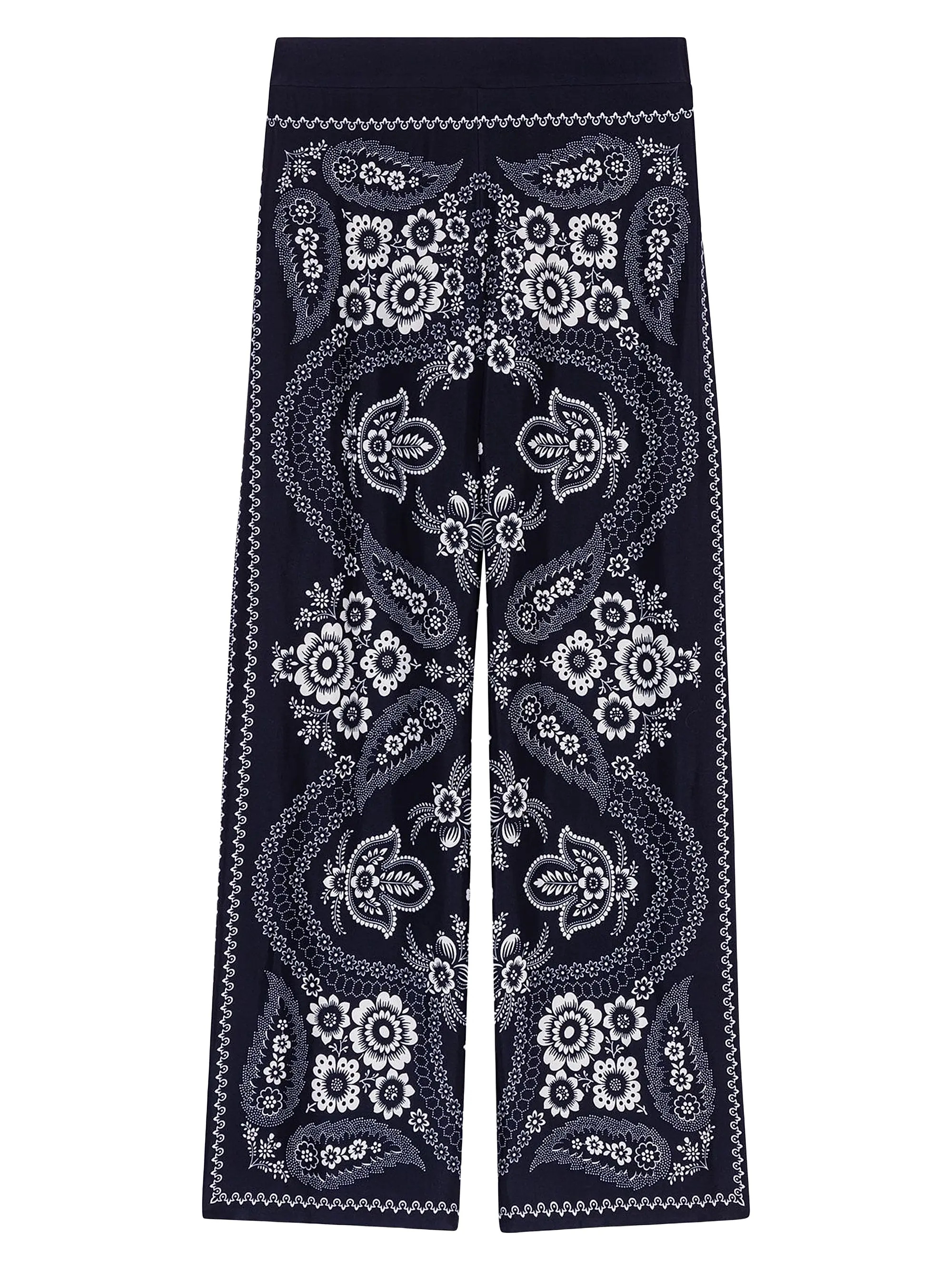 Flowing Paisley Print Trousers | Saks Fifth Avenue