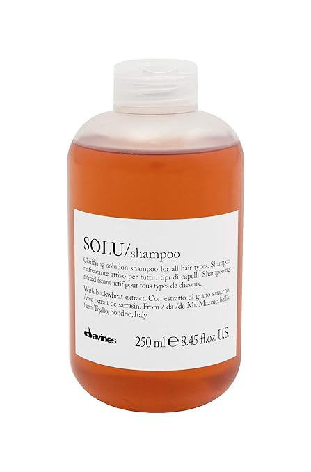 Davines SOLU Shampoo, Clarify And Remove Residue, Refresh Scalp And Leave Hair Shiny And Soft | Amazon (US)