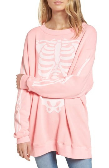 Women's Wildfox X-Ray Vision Sweatshirt, Size X-Small - Pink | Nordstrom