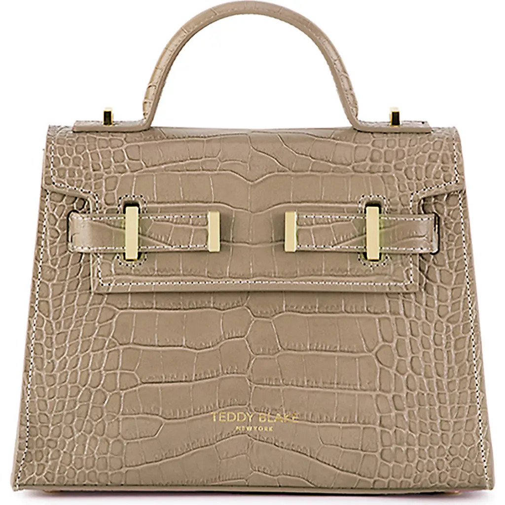 Teddy Blake Ava Croco 9"" in Light Beige at Nordstrom, Size Small | Nordstrom