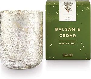 ILLUME Noble Holiday Balsam & Cedar Soy Candle, Small Mercury Glass | Amazon (US)