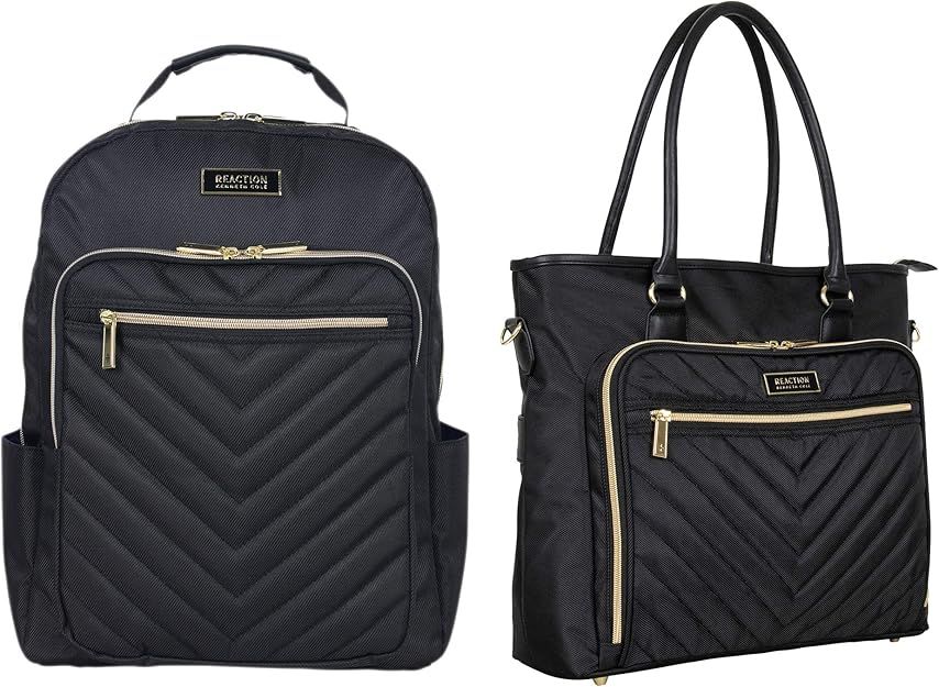 Kenneth Cole REACTION Chelsea Chevron 15" Laptop & Tablet Business Tote W/Removable Shoulder Stra... | Amazon (US)