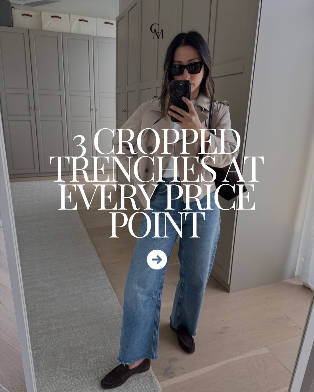 3 cropped trenches at every price point. i have the steve madden version in xs- great fit 👏🏼