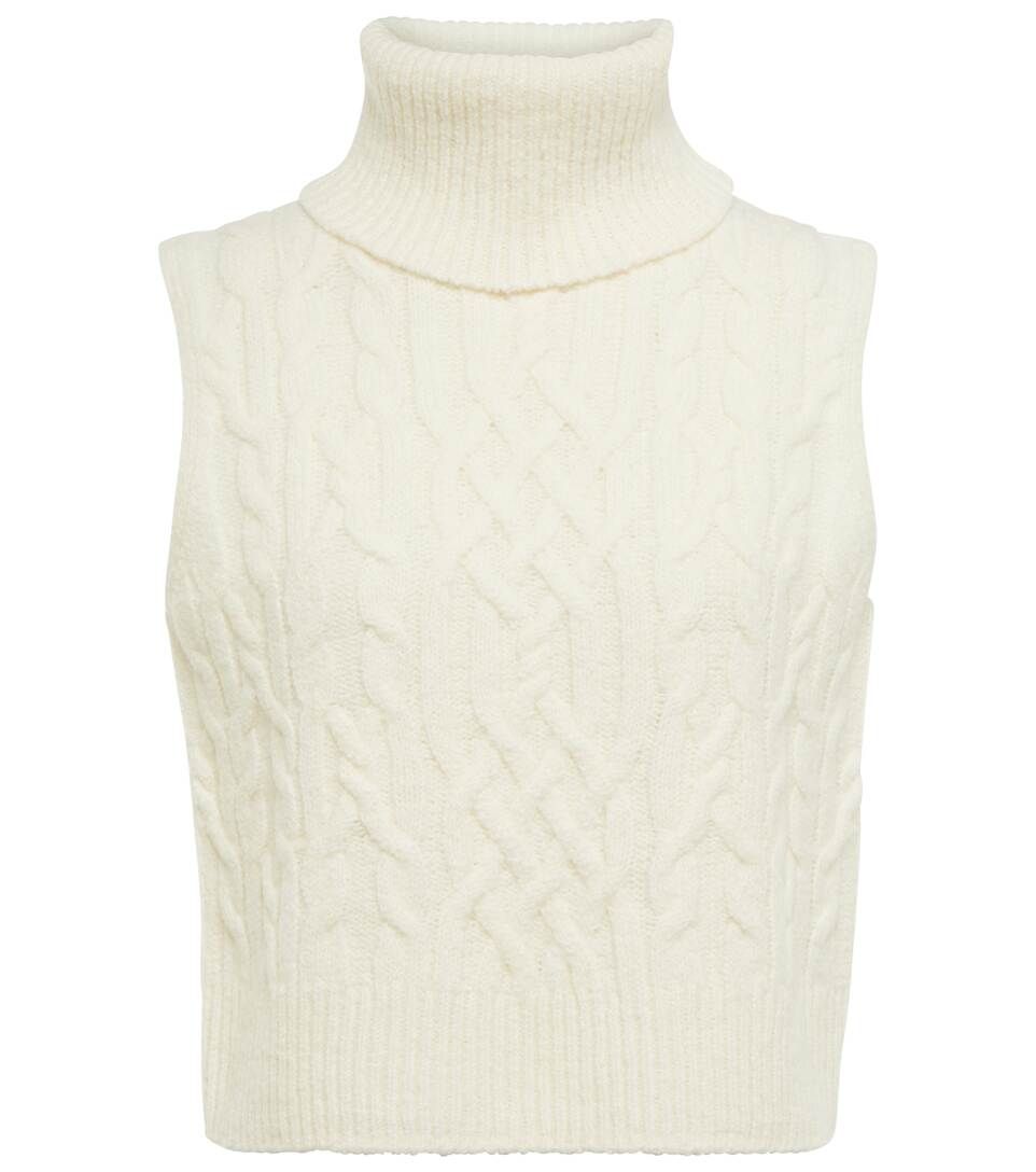 Cable-knit wool sweater vest | Mytheresa (US/CA)