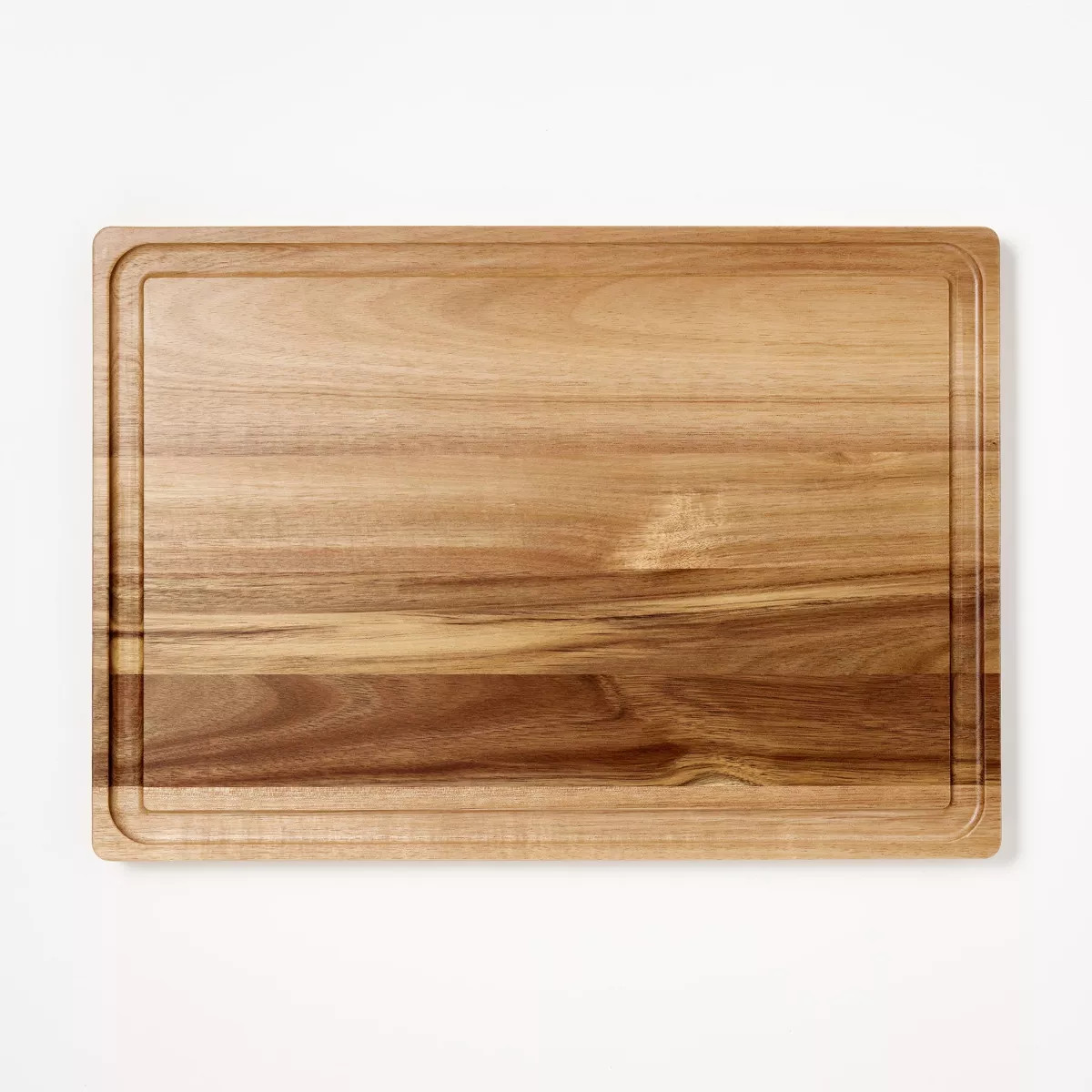 14"x20" Acacia Wood Carving Board with Juice Groove Natural - Figmint™: Reversible Wooden Cutti... | Target