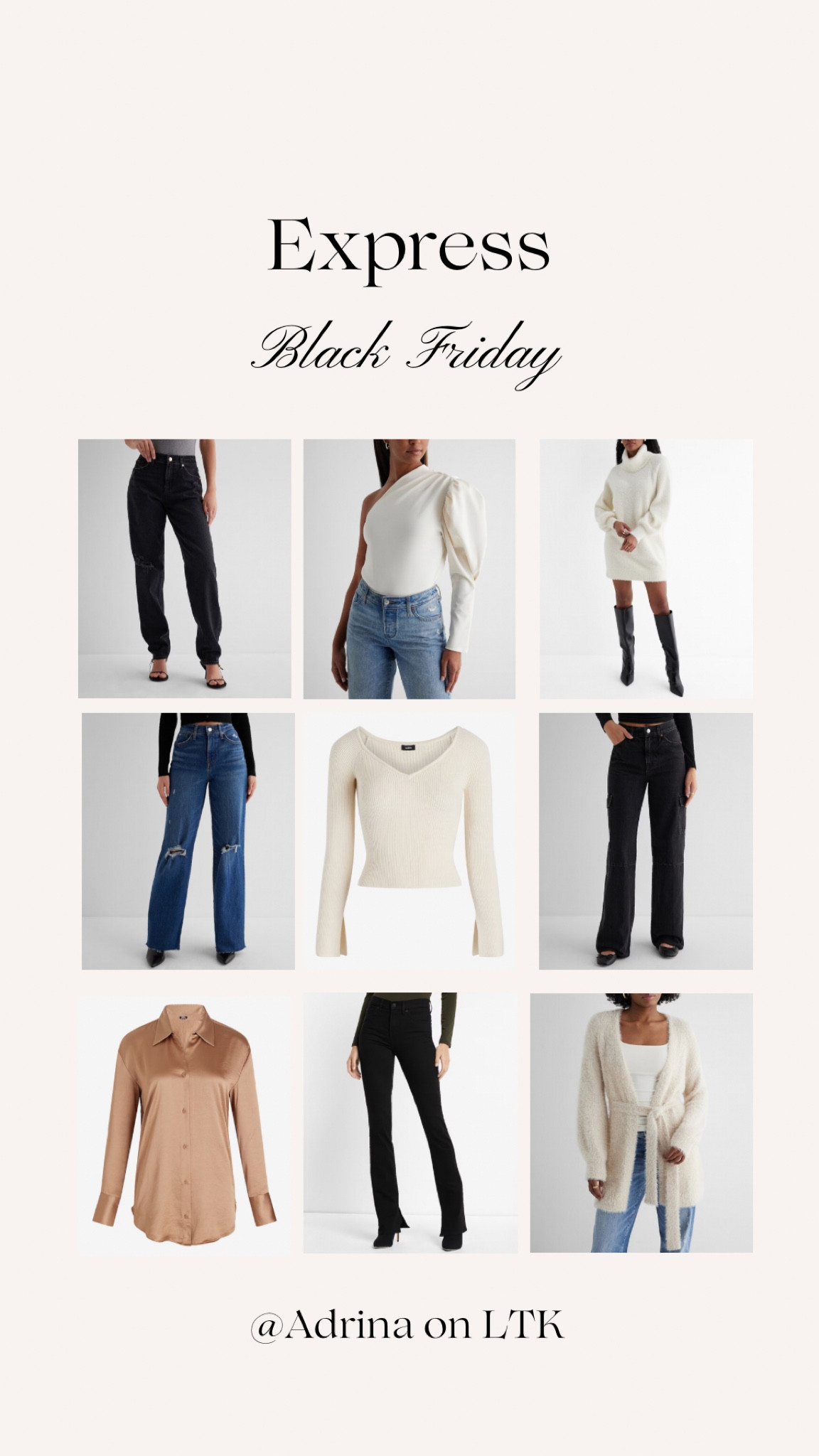 Express is 50% off EVERYTHING for Black Friday! 

#LTKsalealert #LTKCyberWeek #LTKfindsunder100