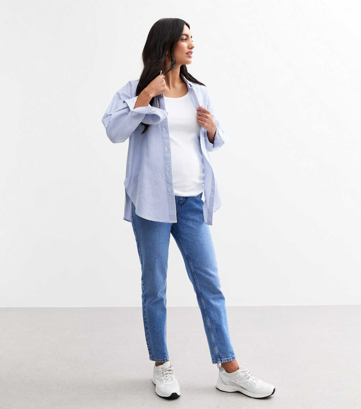 Maternity Blue Over Bump Mom Jeans
						
						Add to Saved Items
						Remove from Saved Items | New Look (UK)
