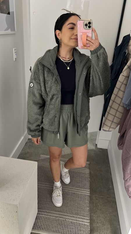 Dropped into Vuori to try on the jacket on my wishlist! The green is my true size and it’s def too big. The lighter is my size down and it fits much better. I recommend sizing down! 

#LTKGiftGuide #LTKCyberWeek