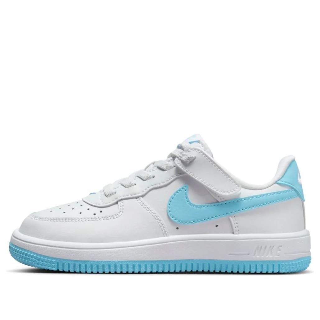 (PS) Nike Force 1 Low EasyOn 'White Aquarius Blue' FN0237-107 | KICKS CREW