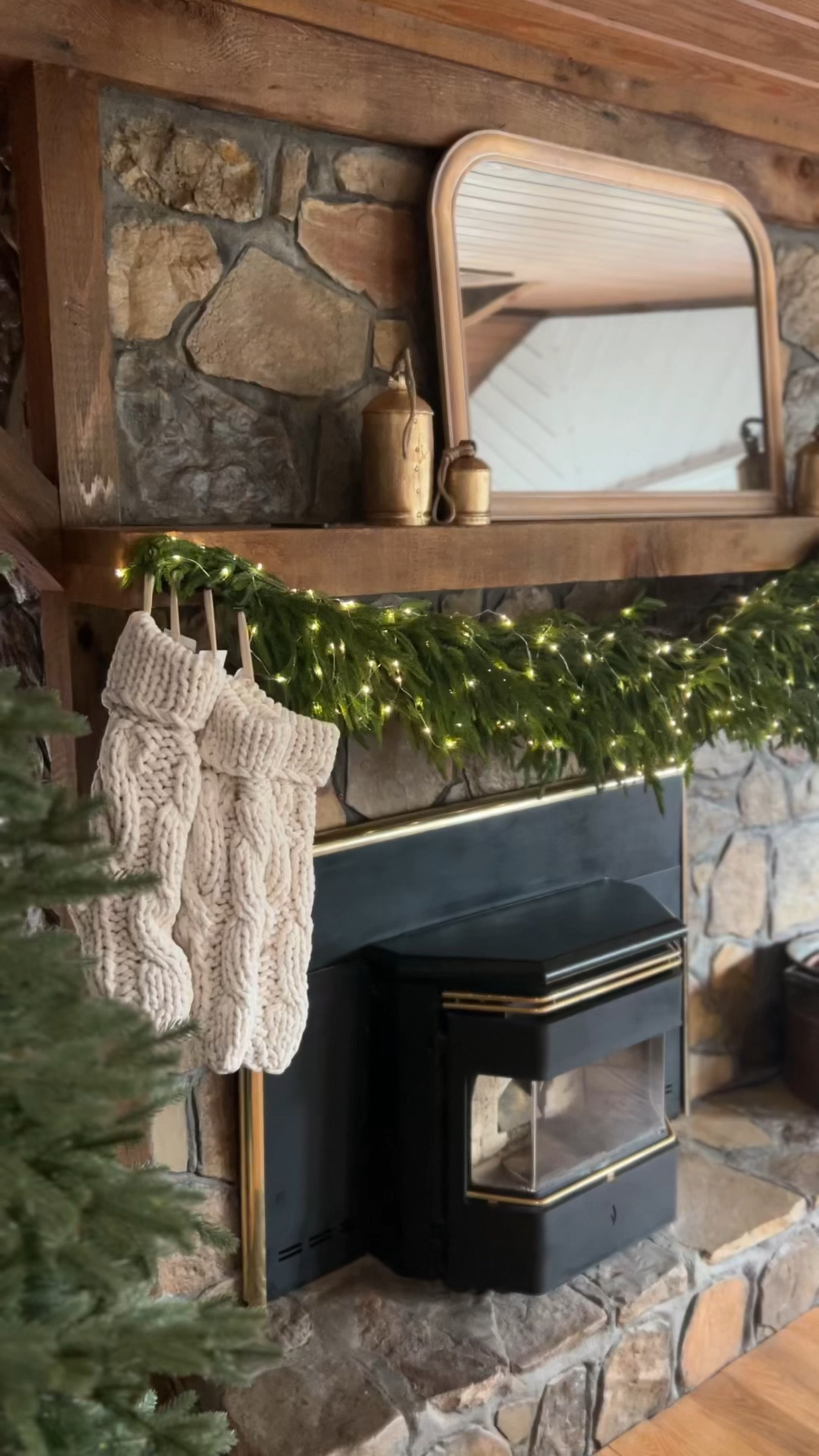 Christmas decor, holiday mantel, Christmas tree, garland, stockings, holiday home decor #Christmas 

#LTKSeasonal #LTKHome #LTKStyleTip