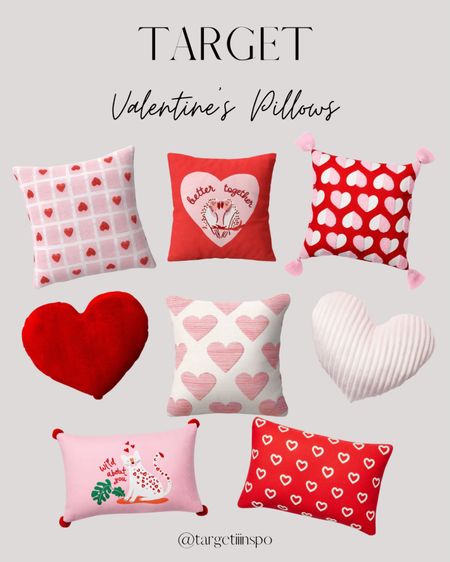 Valentine’s Day pillows at target. So many cute heart themed pillows. Which is your fav? 

#LTKhome #LTKSeasonal #LTKHoliday