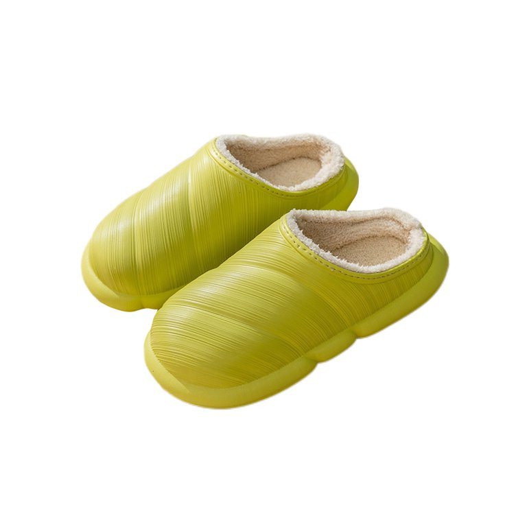 Woobling Unisex Breathable Home Shoe Fuzzy Clog Slipper Bedroom Casual Slip On House Shoes Green ... | Walmart (US)