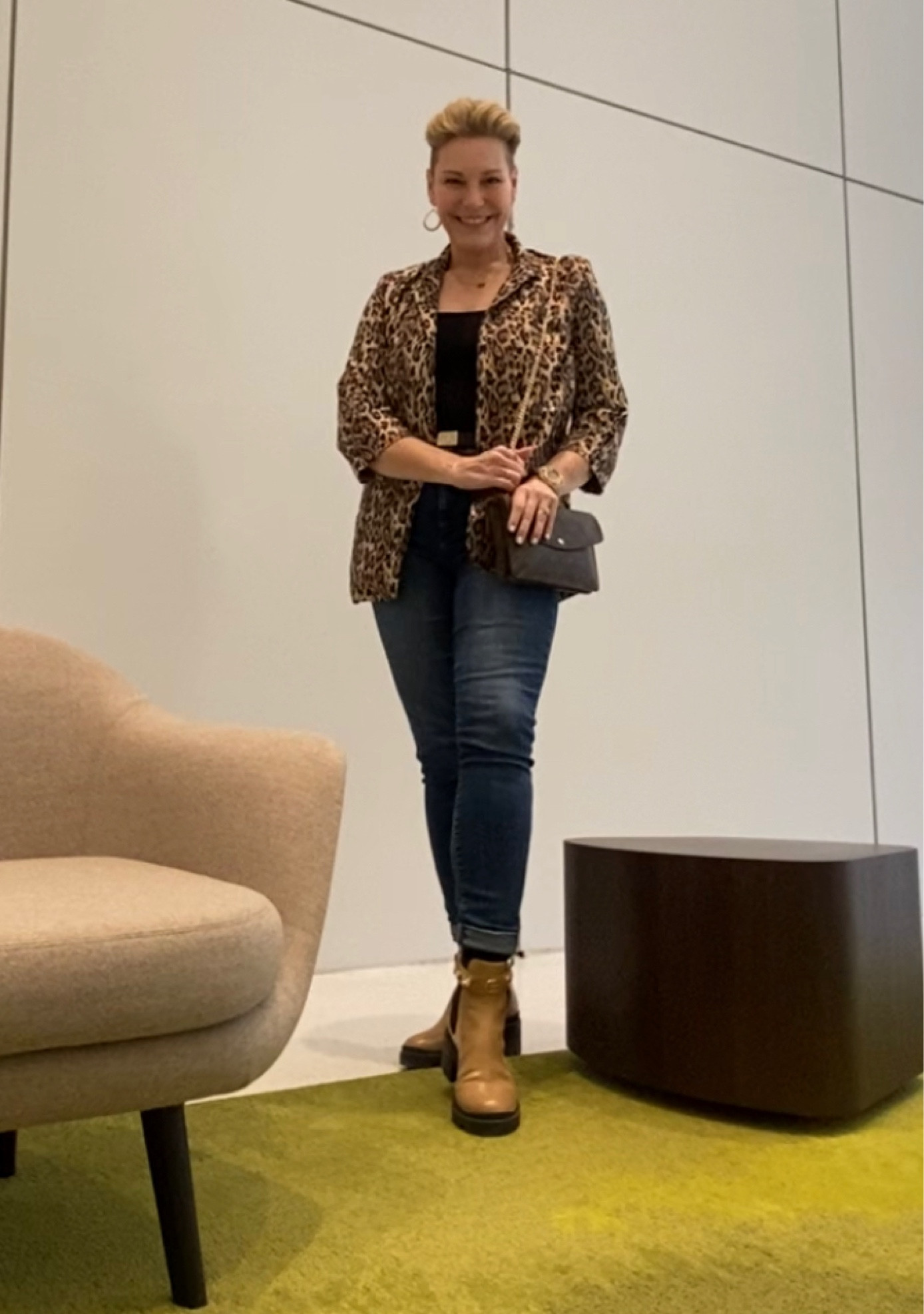 Perfect leopard jacket for the holidays - under $50 and TTS  #midsize #holidaystyle #officestyle

#LTKSeasonal #LTKfindsunder50 #LTKworkwear