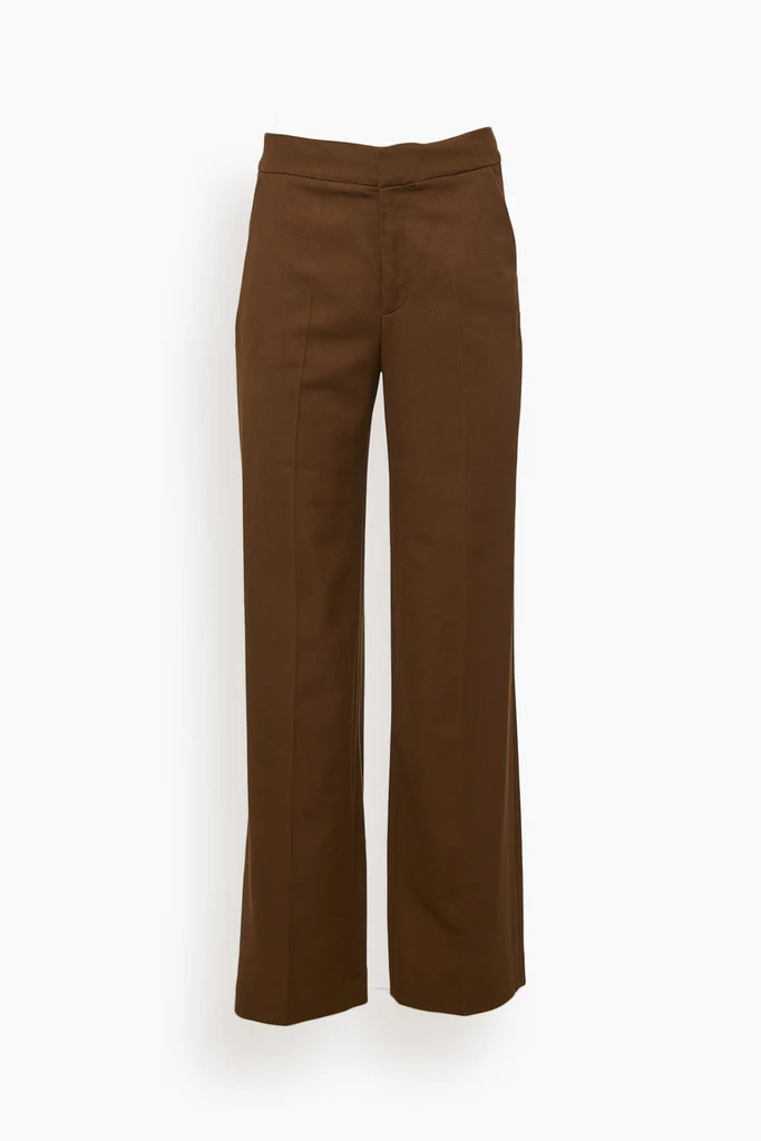 Nadym Straight Pant in Choco | Hampden Clothing