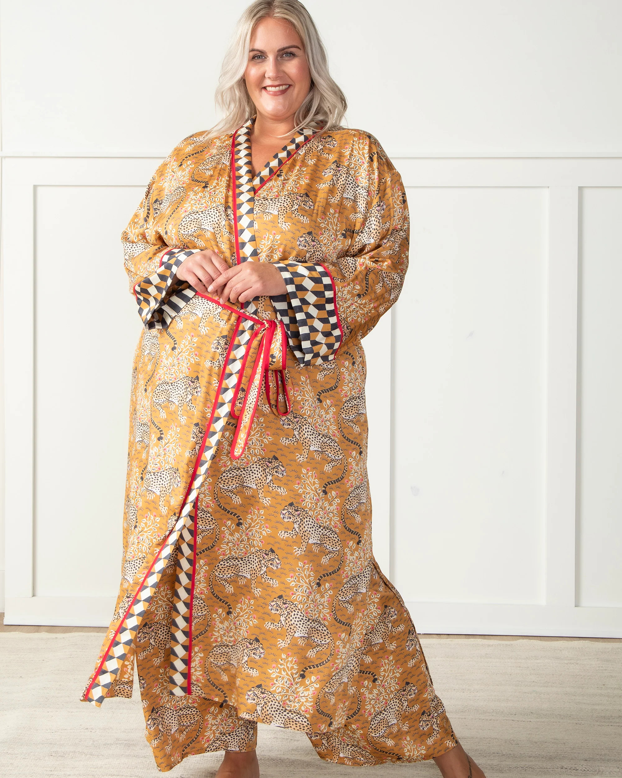 Bagheera - Satin Robe - Tobacco | Printfresh