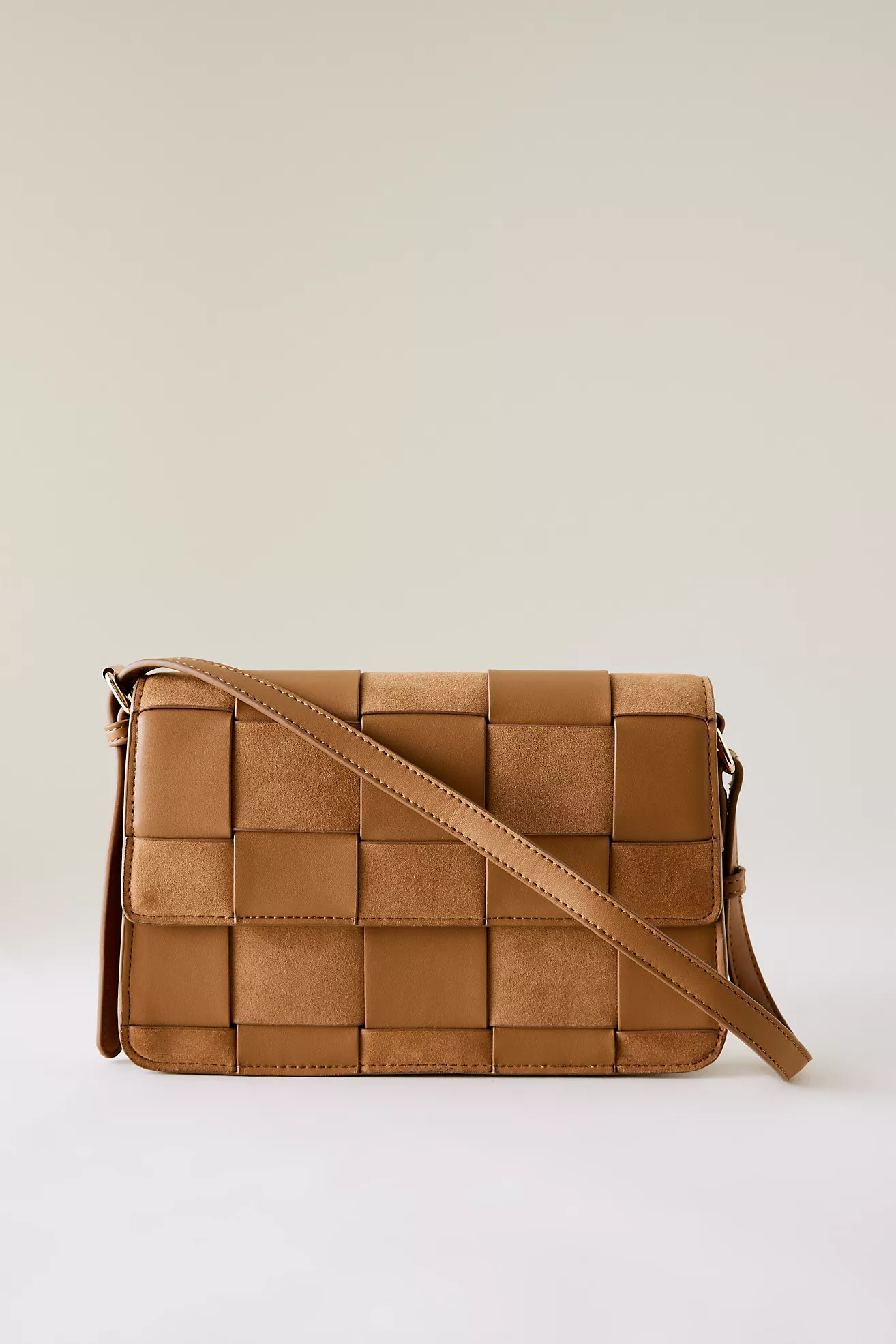 Sac à bandoulière tissé deux textures | Anthropologie (EU)