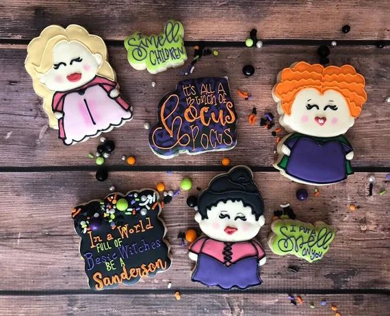 Hocus Pocus Cookies/ Halloween Theme Cookies/ Halloween Party Favors/ 1 Dozen Cookies. | Etsy (US)