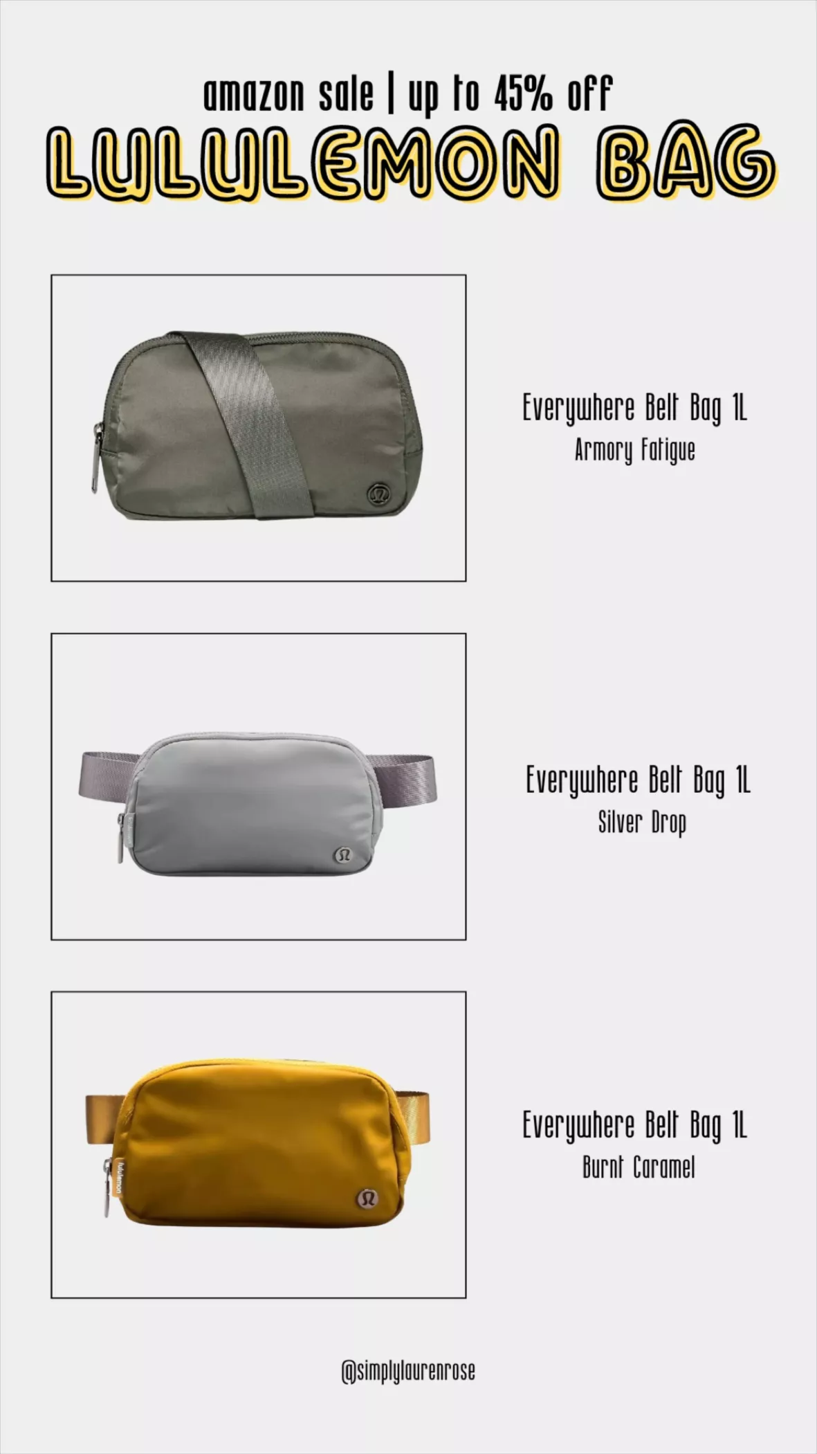  Lululemon Everywhere Belt Bag, (LU9B78S)