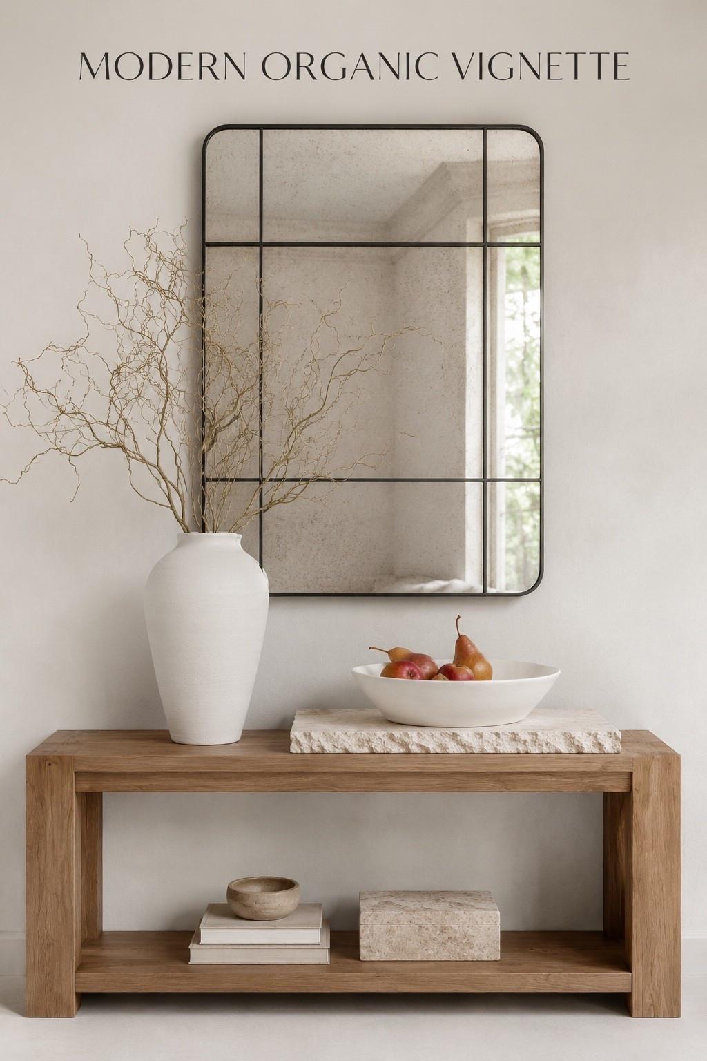 Modern Organic Entryway Styling | Designer Look for Less

Create the warm, modern organic look with these designer-inspired pieces. This curated collection features an oak console table, antiqued black mirror, textured ceramic vase, curly willow branches, a handcrafted bowl, and a natural stone tray for a timeless entryway or hallway. If you love Amber Lewis, RH, Studio McGee, or Jake Arnold style, these are the pieces that effortlessly create that elevated, collected aesthetic.

#LTKHome #LTKSaleAlert