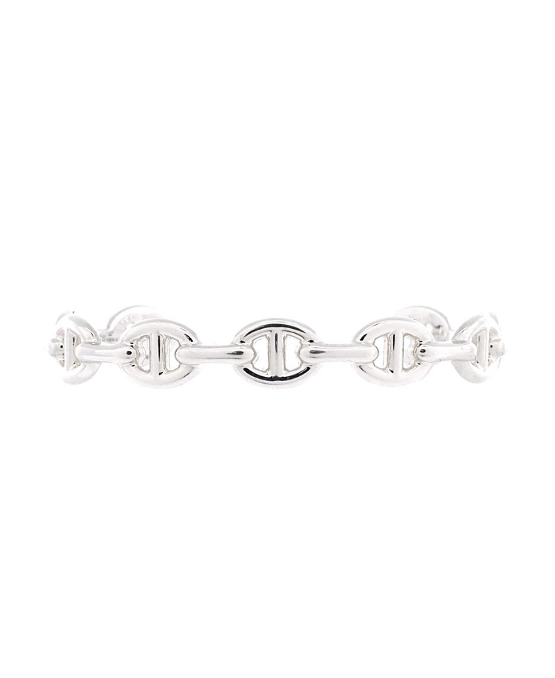 Pre-Owned HERMES Medium Chaine d'Ancre Enchainee Cuff Bracelet Sterling Silver | Bloomingdale's (US)
