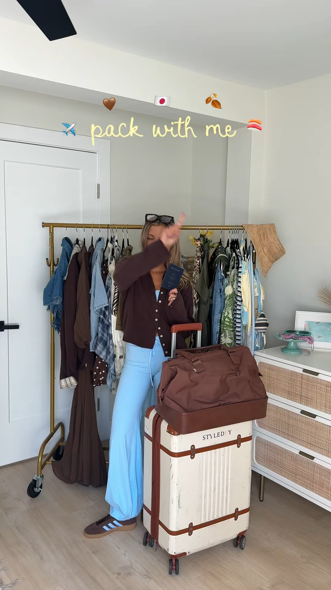 what I’m wearing on our dream trip to JAPAN!!!!! comment shop and I’ll send ya links 🇯🇵🍂🤎

lots of lightweight cottons, midi skirt moments and knee high boots. for our early October trip  temperatures will be in the 70-78 range with lows in the 55-60 at night. monsoon season ending so getting lucky with no rain ☁️ #japanoutfits #whattowearinjapan #japanoutfit #packwithme #vacationoutfits