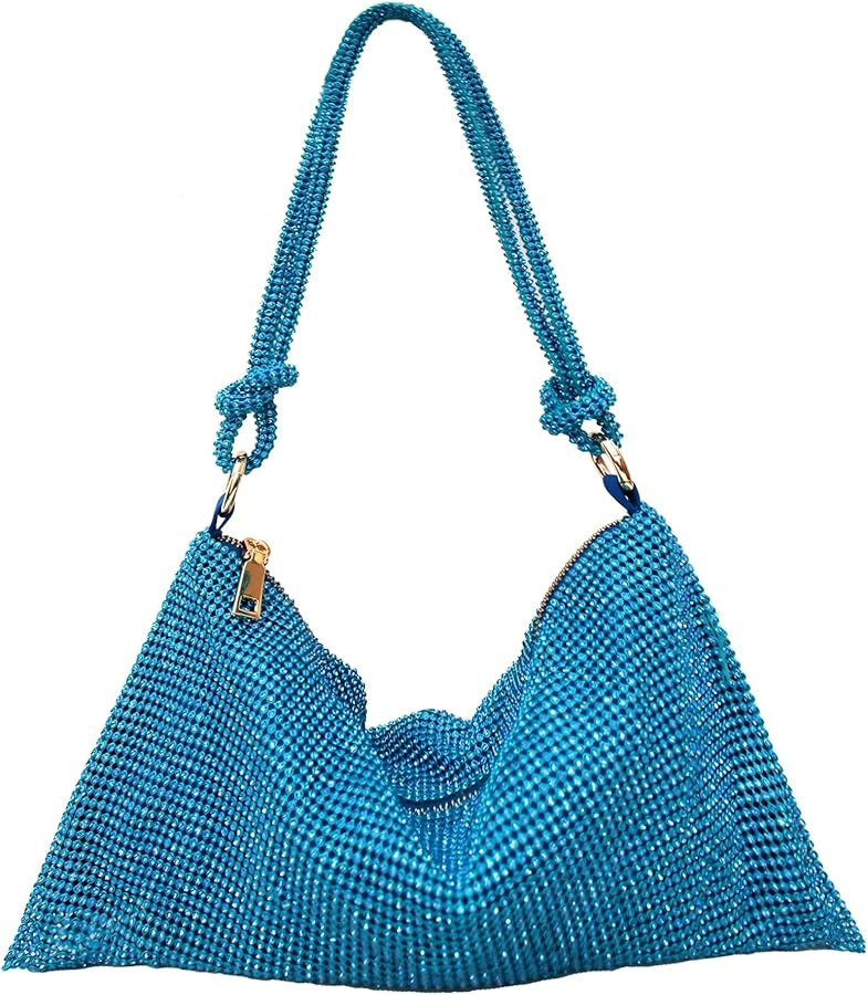 Purse Silver Black Hobo Purse Evening Bag for Women | Amazon (US)