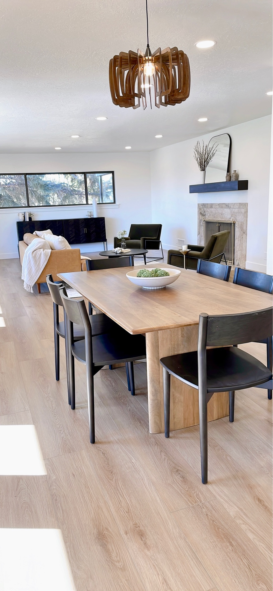 Dining room 
Dining table, dining chairs, west elm, accent chairs, leather sofa, mcm, home staging 

#LTKhome #LTKstyletip