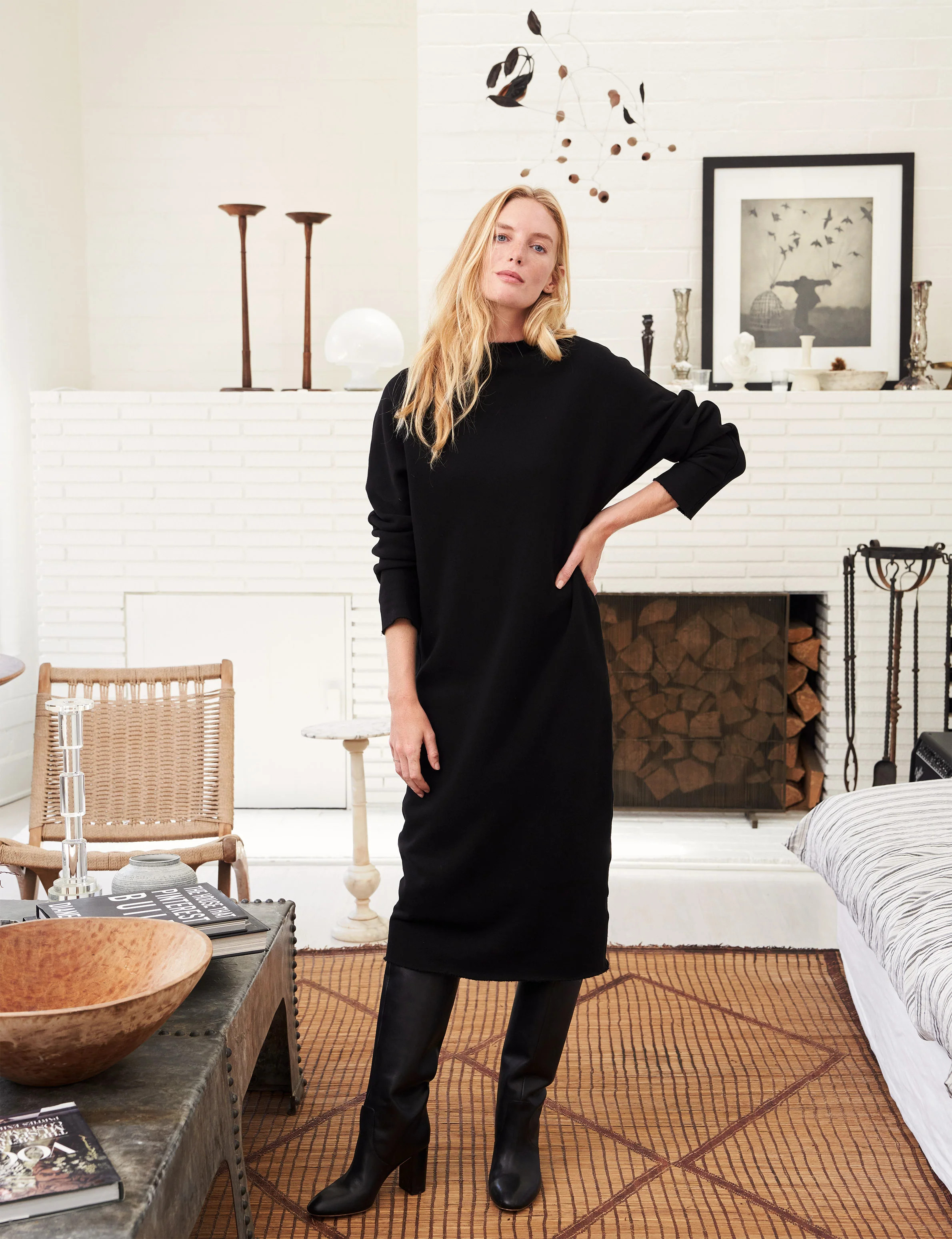 ISABELLE Black, Triple Fleece | Frank & Eileen