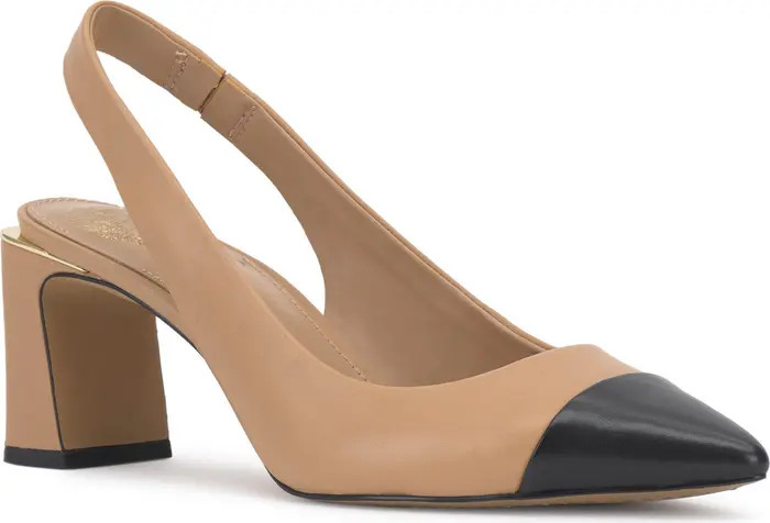 Hamden Slingback Pointed Cap Toe Pump (Women) | Nordstrom