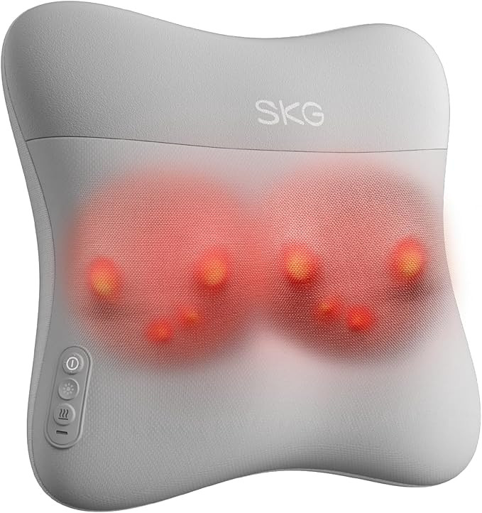 SKG Back Massager for Pain Relief Deep Tissue Cordless Back and Neck Massager Pillow with Dual Si... | Amazon (US)