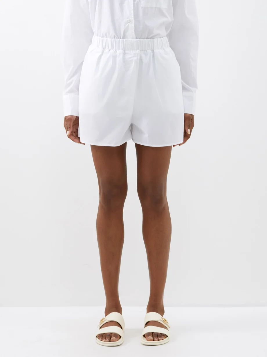 Lui organic cotton-poplin boxer shorts | Matches (US)