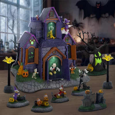 Disney Pre-Lit Animated Halloween Village, 9 pc. | Sam's Club