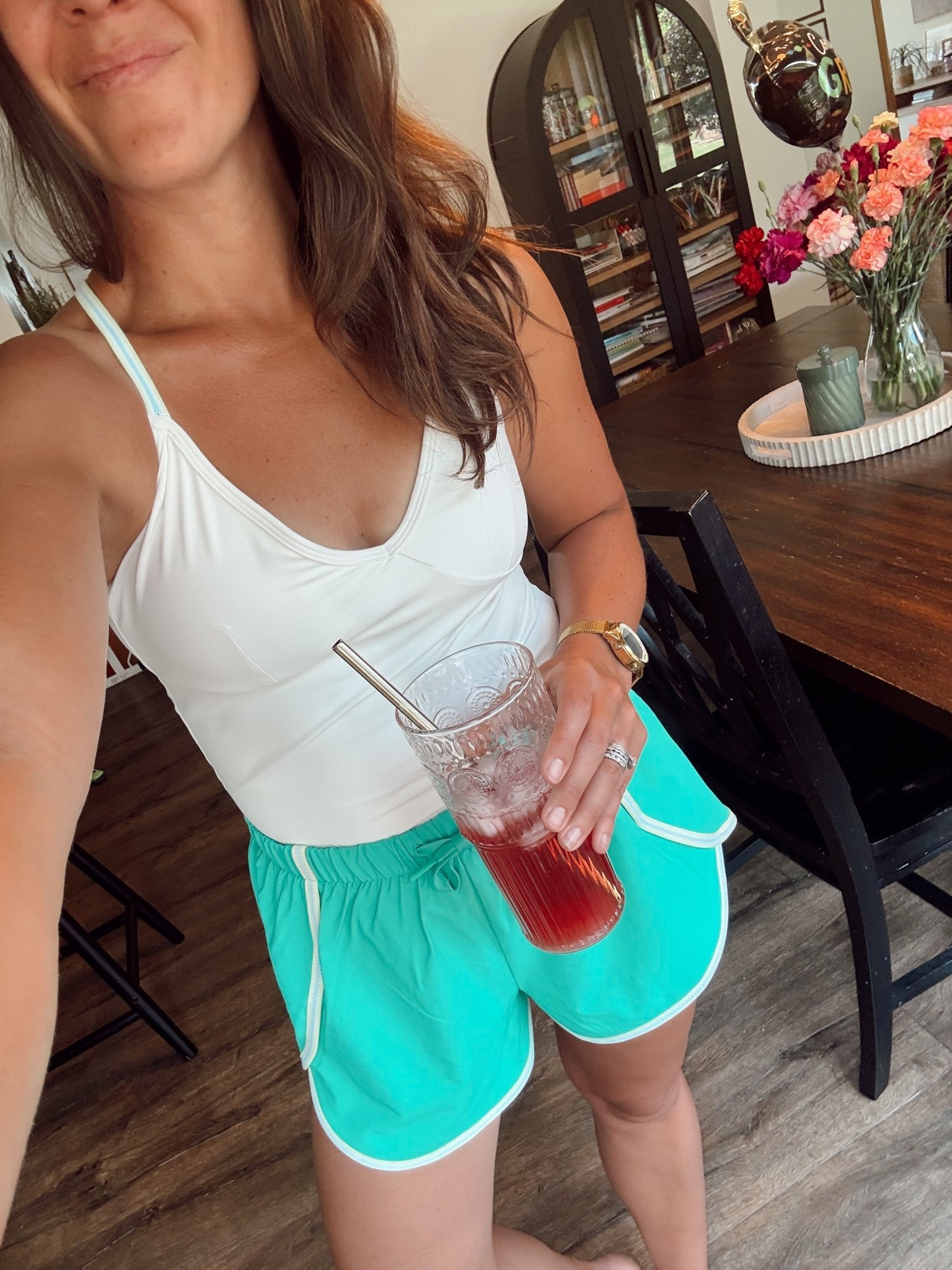 Wearing this set on repeat! ON SALE ⭐️

Medium tank
Small shorts

#LTKfitnessgoals #LTKSaleAlert #LTKActive