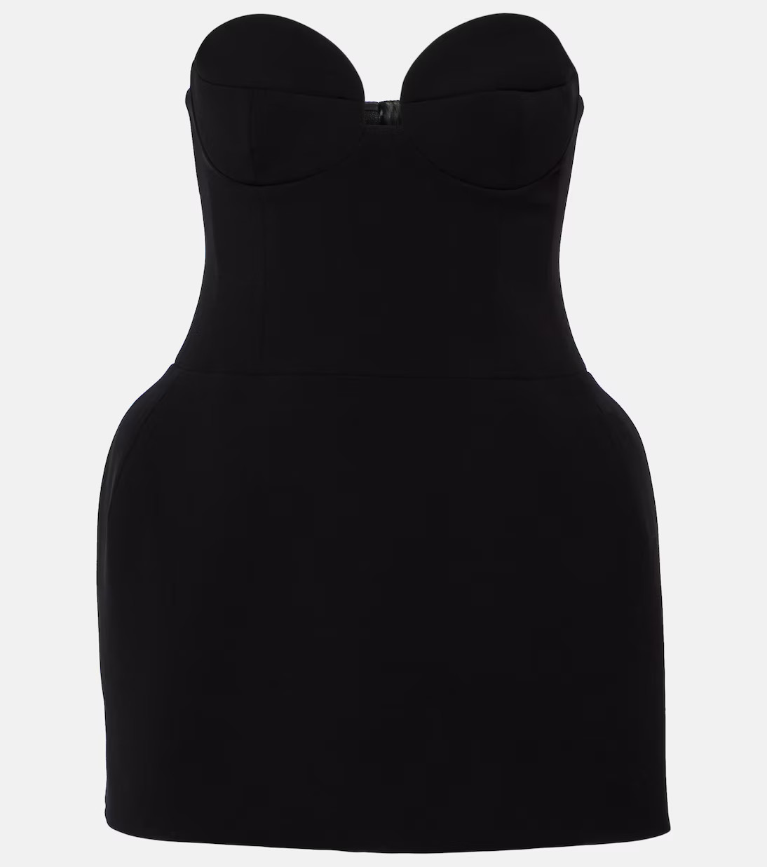 Bustier wool-blend minidress | Mytheresa (UK)