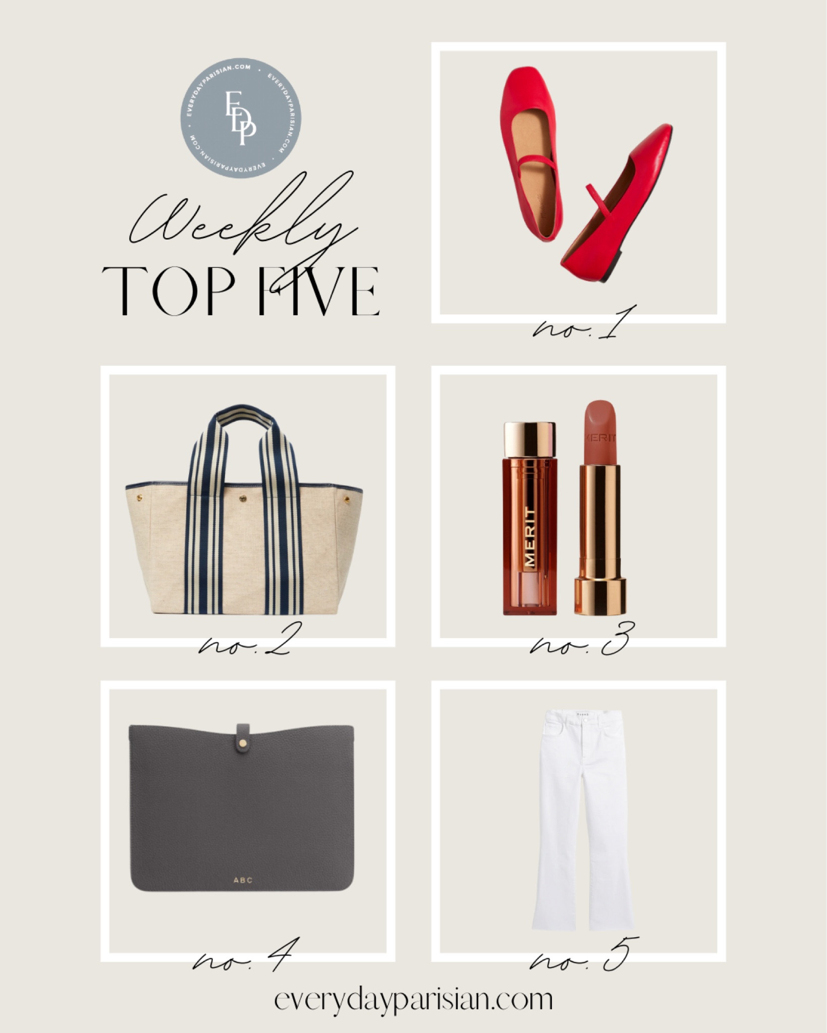 This week’s best sellers include a great pair of Frank and Eileen white jeans, the red ballet flats from Madewell so many of you asked about, and the cutest tote. 

#LTKSeasonal #LTKOver40